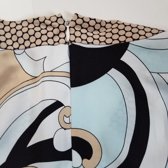 Daisy Fuentes Blouse Baby Doll Style Abstract   PXL - Picture 12 of 15